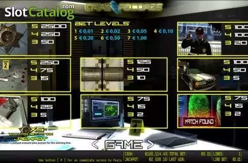 Скрин3. Crime Records HD слот
