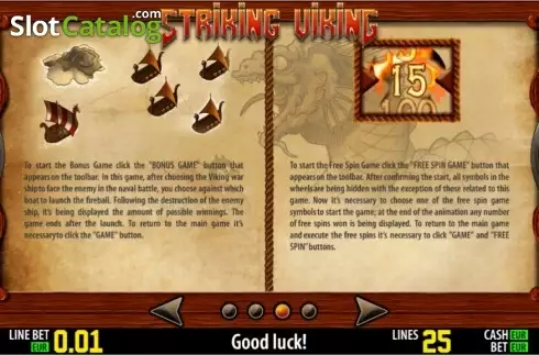 Скрин5. Striking Viking HD слот