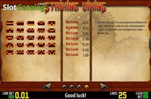 Скрин6. Striking Viking HD слот