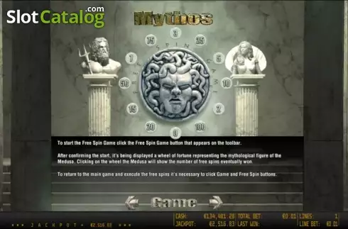 Скрин4. Mythos HD слот