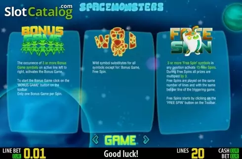 Скрин3. Space Monsters HD слот