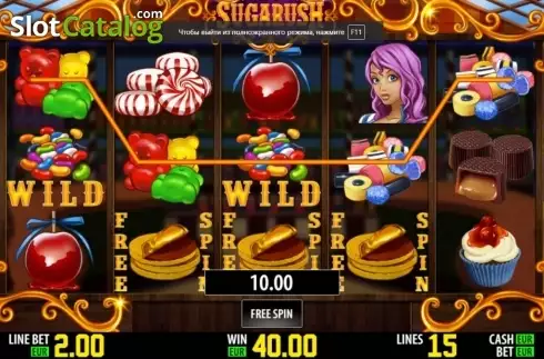 Скрин7. Sugarush HD слот