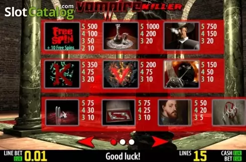 Скрин2. Vampire Killer HD слот