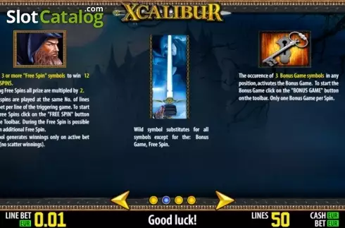 Скрин3. Xcalibur HD слот