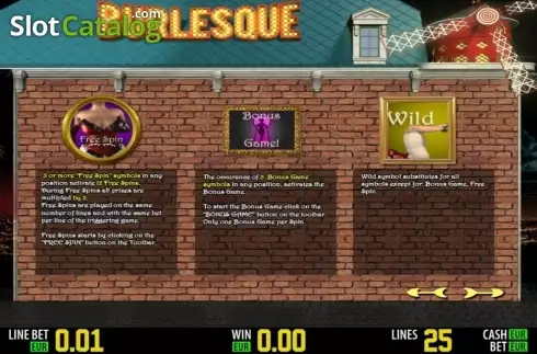 Скрин3. Burlesque HD слот
