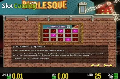 Скрин4. Burlesque HD слот