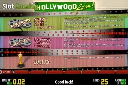 Скрин3. Hollywood Film HD слот