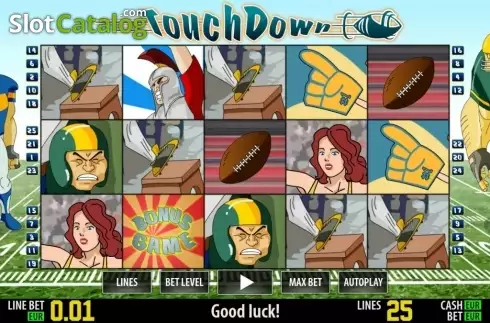 Скрин5. Touch Down HD слот