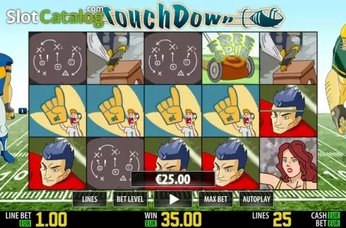 Скрин6. Touch Down HD слот