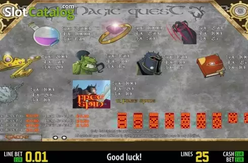 Скрин2. Magic Quest HD слот