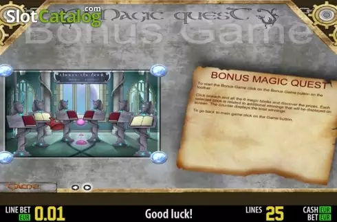 Скрин4. Magic Quest HD слот