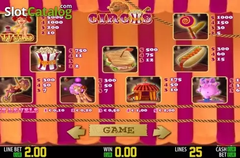 Скрин2. Circus HD слот
