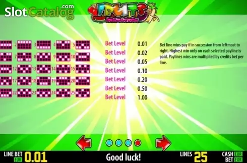 Скрин5. Fruits Dimension HD слот