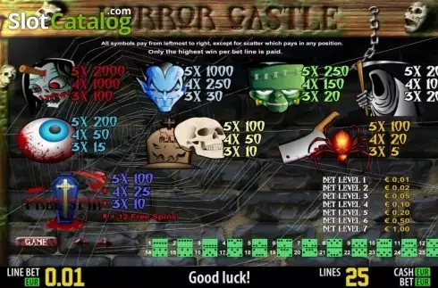 Скрин2. Horror Castle HD слот