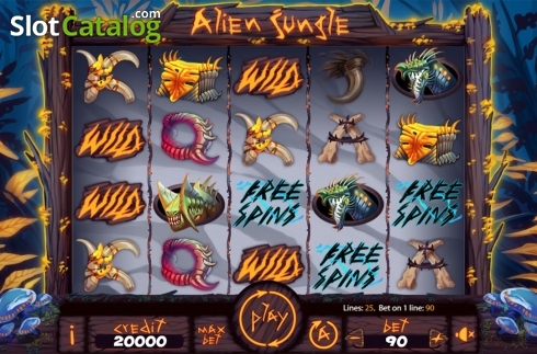Скрин2. Alien Jungle слот