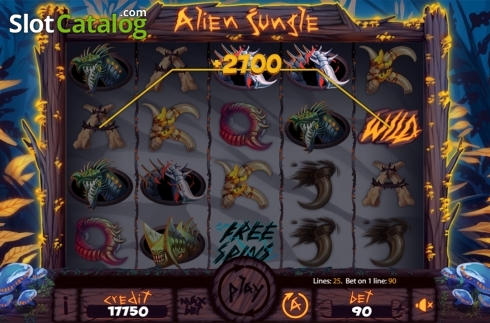 Скрин3. Alien Jungle слот