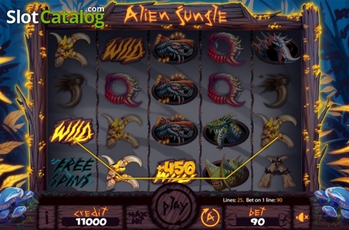 Скрин4. Alien Jungle слот