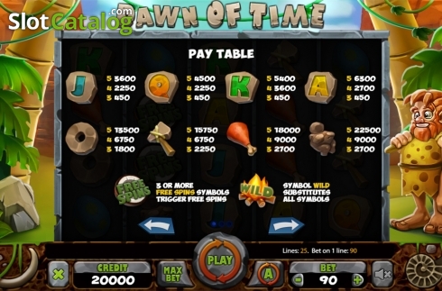 Скрин7. Dawn of Time слот