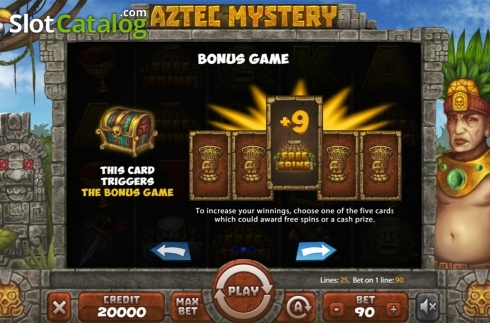 Скрин7. Aztec Mystery (X Card) слот
