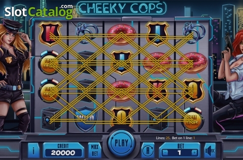 Скрин2. Cheeky Cops слот