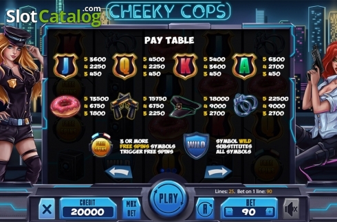 Скрин6. Cheeky Cops слот