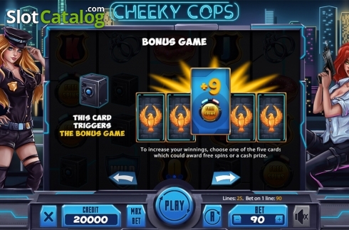 Скрин7. Cheeky Cops слот