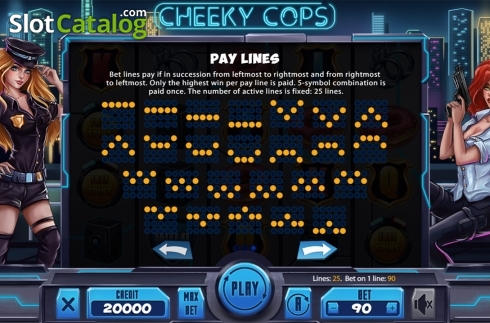 Скрин8. Cheeky Cops слот