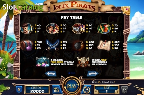 Скрин6. Jolly Roger (X Card) слот