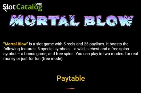 Скрин6. Mortal Blow слот