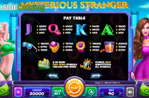 Скрин6. Mysterious Stranger слот