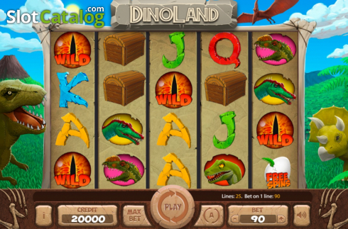 Скрин2. Dinoland слот