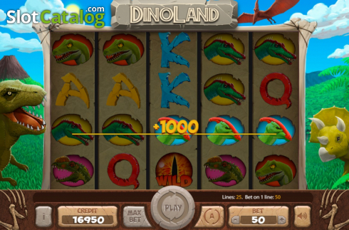 Скрин4. Dinoland слот