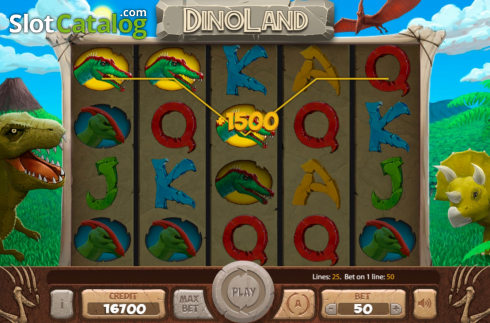 Скрин5. Dinoland слот