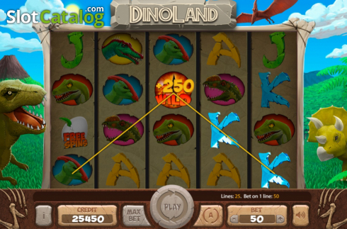 Скрин6. Dinoland слот