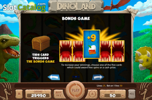 Скрин8. Dinoland слот