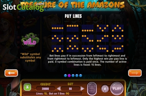 Скрин8. Treasure Of The Amazons слот