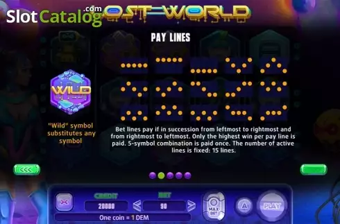 Скрин7. Lost World (X Line) слот