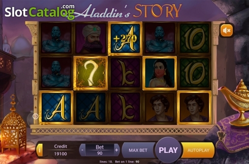 Скрин3. Aladdins Story слот