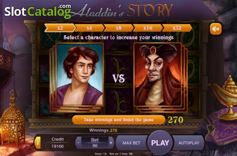 Скрин6. Aladdins Story слот