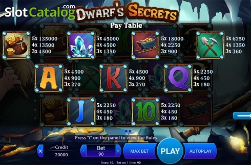 Скрин7. Dwarfs Secrets слот