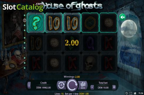 Скрин3. House Of Ghosts слот