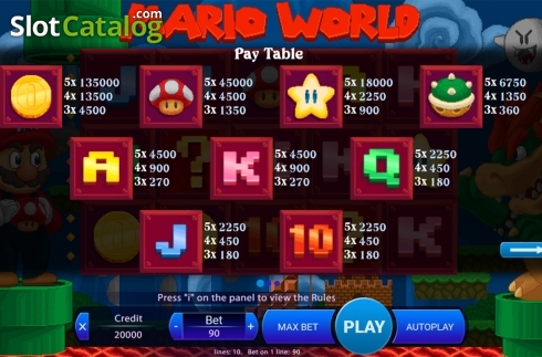 Скрин7. Mario World слот