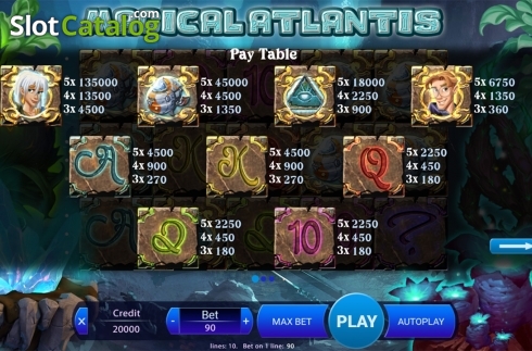 Скрин8. Magical Atlantis слот