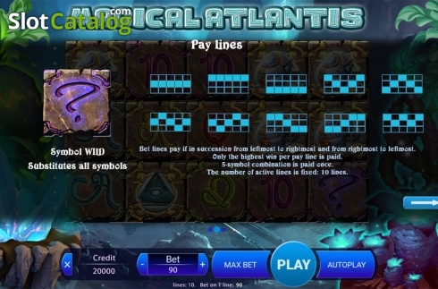 Скрин9. Magical Atlantis слот