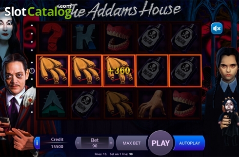 Скрин3. The Addams House слот
