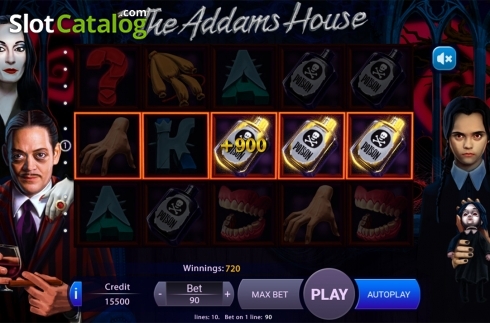 Скрин5. The Addams House слот