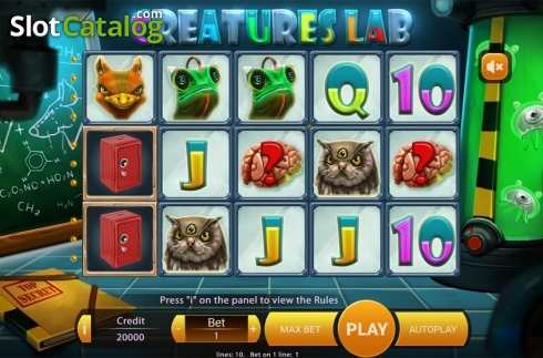 Скрин2. Creatures Lab слот