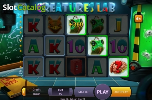 Скрин3. Creatures Lab слот