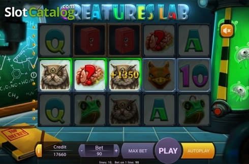 Скрин4. Creatures Lab слот