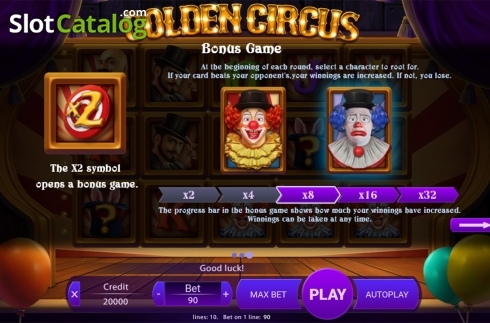 Скрин8. Golden Circus слот